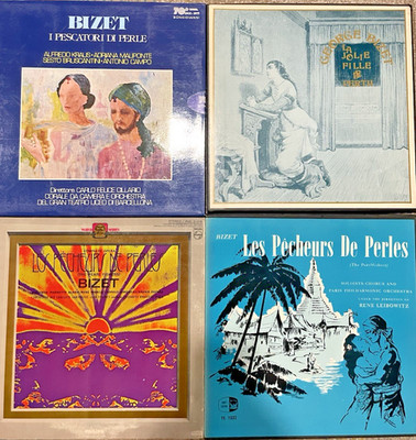 GEORGE BIZET I pescatori di perle 3 Copies & La Jolie Fille De Perth 9 LPs