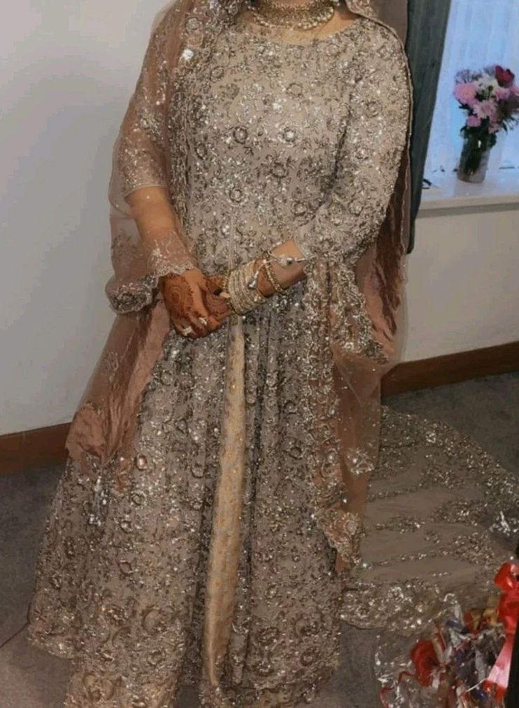 Champagne Pakistani Wedding Dresses for sale