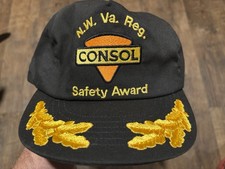 Vintage Consol Trucker Hat Made In USA 80s 90s Coal Mining Cap Snapback