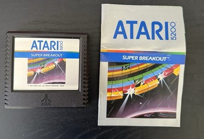 Atari Super Breakout Atari 5200 Arcade Cartridge Manual Included