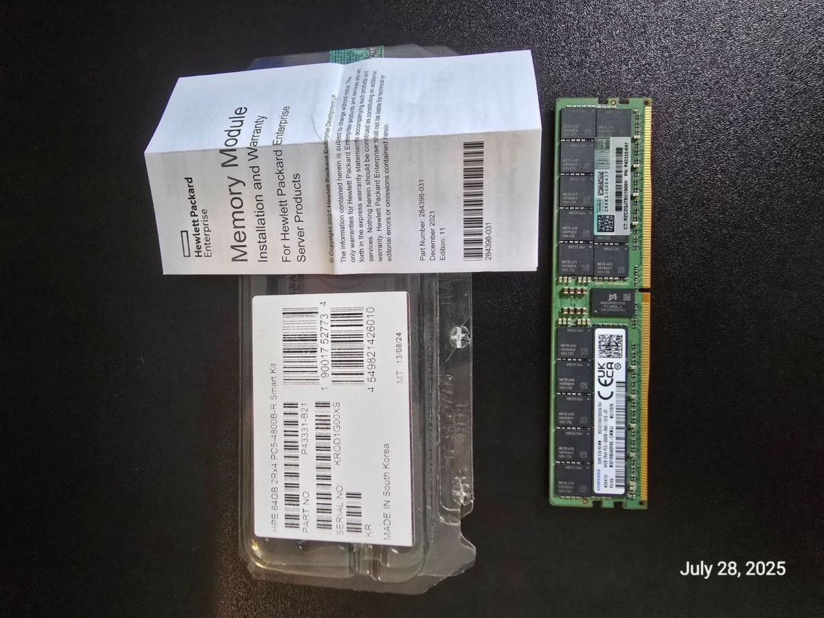 Samsung 64GB (1x64GB) DDR5 4800Mhz PC5-38400 RDIMM Memory
