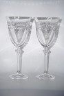 2 Royal Doulton Wellesley Wine Glass Set Vintage Crystal