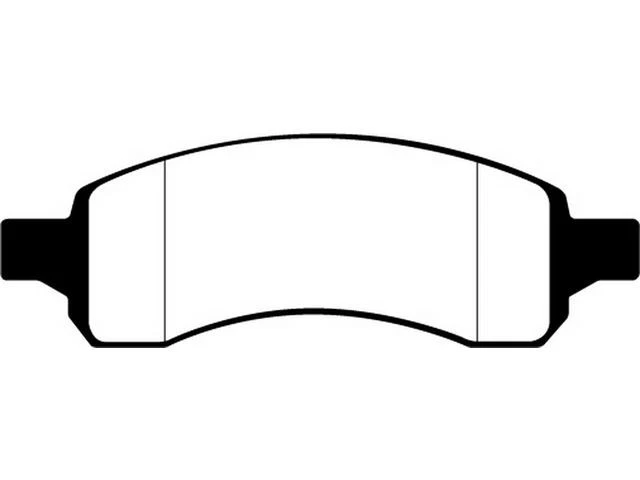 前刹车片套装 EBC 33DDRN43 适用于 Saturn Outlook 2007 2008 2009 2010 — 第 2/4 张图片