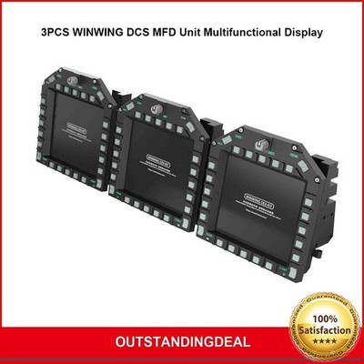 3PCS WINWING DCS MFD Unit Multifunctional Display Unit w/ 3-level Sliding Switch