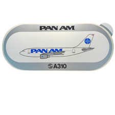 Vintage Pan Am Airbus A310 Decal | Original 1980's Airplane Jet Sticker NOS Rare