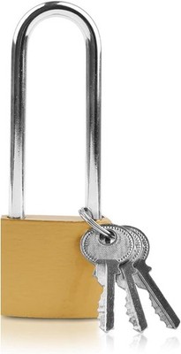 Stabiles Vorhängeschloss 38mm, langer Bügelstärke 5.8mm, für Garagen und Zäune