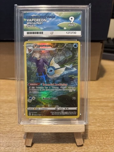 Vaporeon TG02/TG30 Swsh09 Trainer Gallery Ace 9 Mint Condition