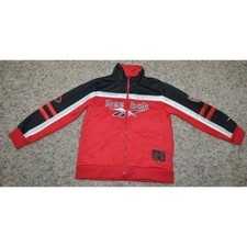 Boys Reebok Jacket 5/6 Red Black White Spring Athletic Track