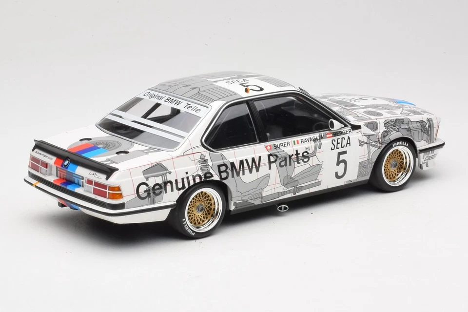 155852505 BMW 635 CSi E24 n5 Ravaglia Winner Spa 24h 1985 Minichamps 1:18 - Image 2 of 4