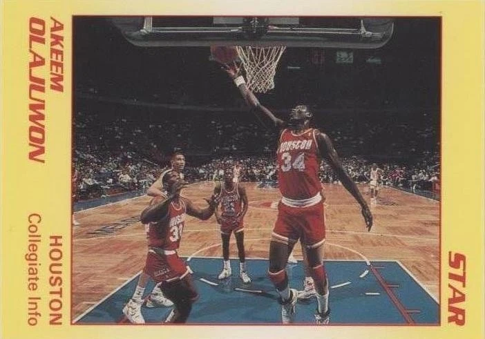 Star All-Rookie Team Hakeem Olajuwon #1 Trading Card 1985-86 for