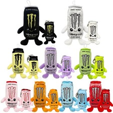 White Monster Energy Can Plush Toy Soft Stuffed Drink Doll Halloween Xmas Gifts