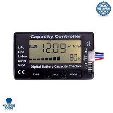 RC Battery Capacity Checker - Digital Voltage  Cell Meter for LiPo, NiMH, Ni...