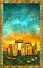 NORTHCOTT COTTON PANEL FOR WALLHANGING - STONEHENGE MONUMENT