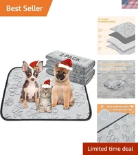 2-Pack Washable Puppy Pads - Absorbent & Leakproof Dog Training Mats 18x24