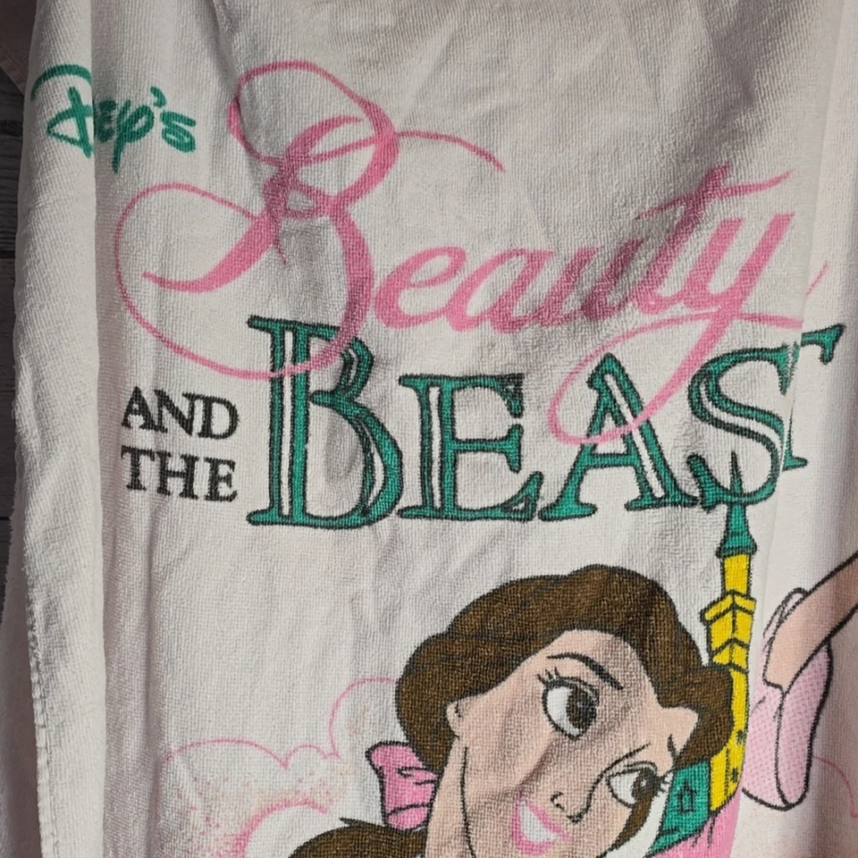Vintage Disney Beauty and The Beast Beach Towel - Image 2 of 4