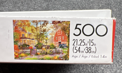 Buffalo Games Country Life Autumn Farmhouse 500 Piece Jigsaw Puzzle - Picture 3 of 4