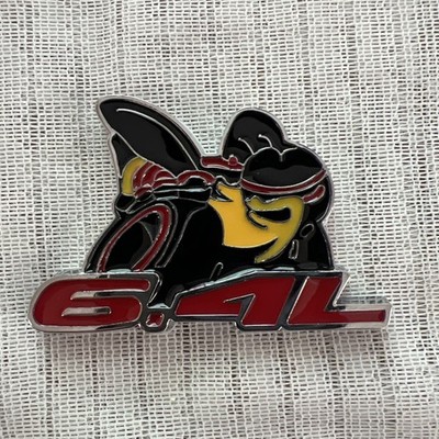 SCAT PACK 6.4L 6.4 LITER BEE ON WHEELS EMBLEM FITS DODGE CHALLENGER CHARGER