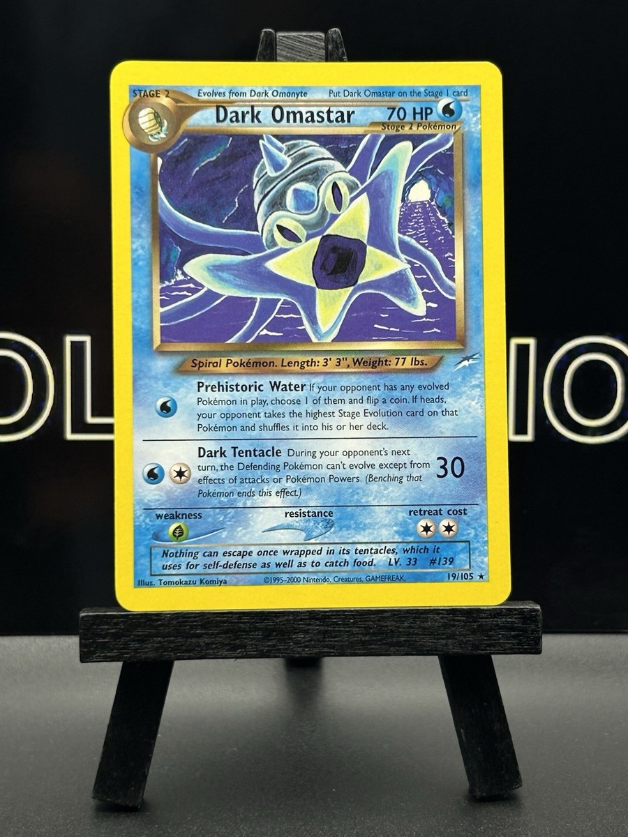 Pokémon Dark Omastar Stage 2 Neo Destiny 19/105 Rare Regular