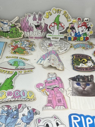 HUGE LOT OF 70 RIPNDIP Original Logo Nermal Cat Skateboard Sticker Skate Decal - Picture 7 of 17
