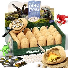 24 Dinosaur Eggs Dig Kit Toys for Kids, Surprise Dinosaur Eggs Excavation Kit...