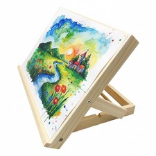 Desktop Easel for Painting Wooden Adjustable Angle Foldable Board