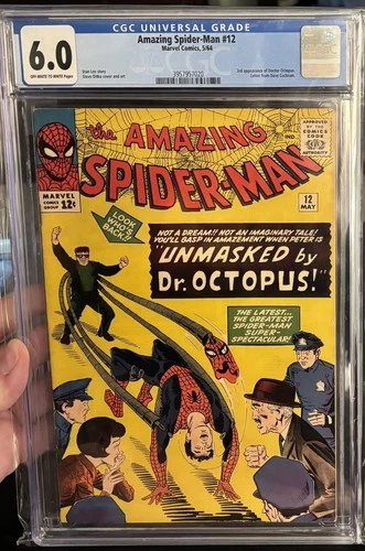 Amazing Spider-Man 12 1964 Marvel Comics CGC 6.0 3rd App Doctor Octopus