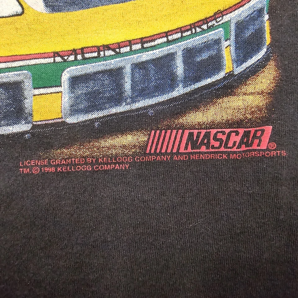 Camiseta De Colección Terry Labonte XXL Racing Nascar Negra Años 90 Y2K Streetwear Winston Foto 3 de 4