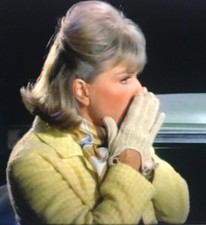 Doris Day Owned & Worn White Knit Gloves from Sydney Guilaroff