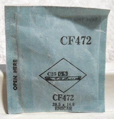 GS CF472 Watch Crystal For Enicar - 20.5 x 14.8 mm - Replacement / Repair Part