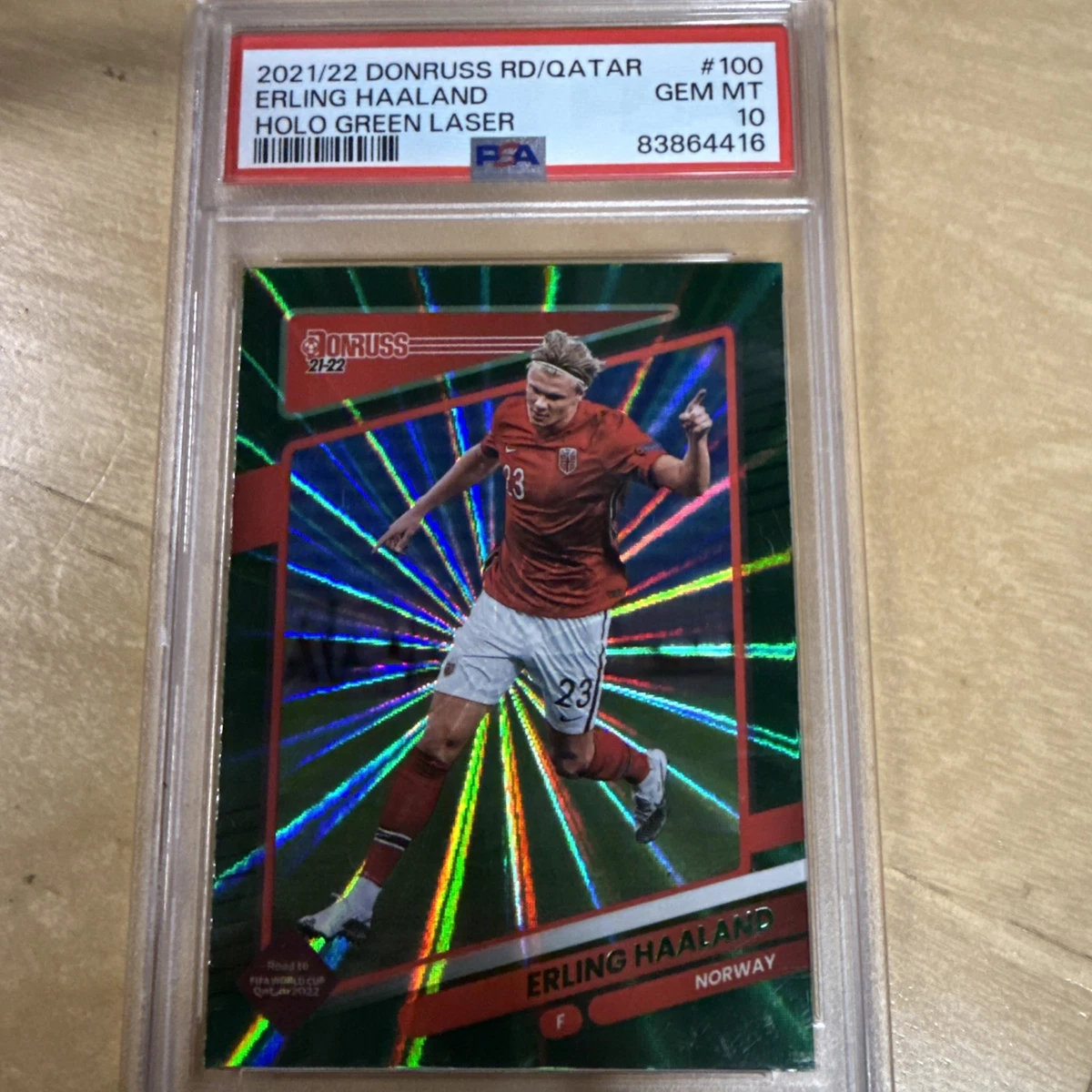 2021-22 Panini Donruss Road to Qatar Erling Haaland #100 for sale