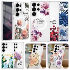 Girls Flower Custom Magsafe Phone Case Cover For Samsung S25 FE A16 A56 Z Fold 7