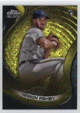 2022 Topps Chrome Black Gold Mini-Diamond Refractor /50 Aaron Ashby #71 qw7