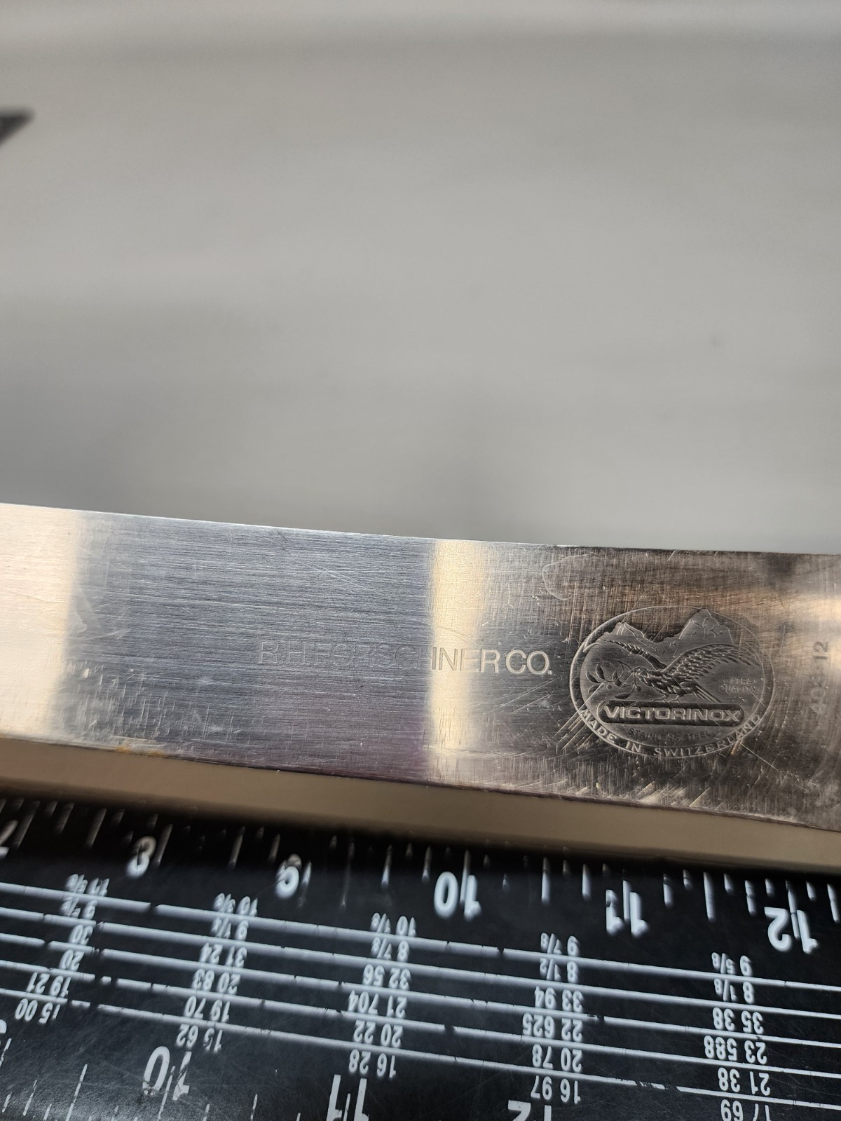 R. H. Forschner Co Victorinox 12" Butcher Knife  Curved Swiss Made