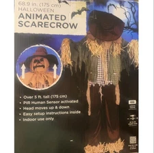 tekky toys animated life size standing surprise scarecrow