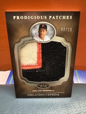 2012 Topps Tier One Prodigious Patches Orlando Cepeda Jumbo Patch #’d 10