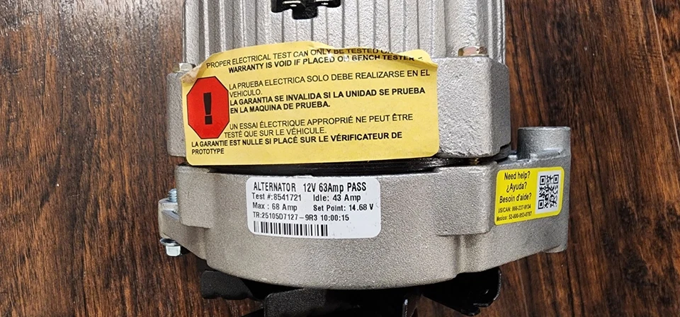 Alternador Napa 2134011B para vehículos AMC 78-80 AMX 75-78 Gremlin Matador Pacer Foto 3 de 4