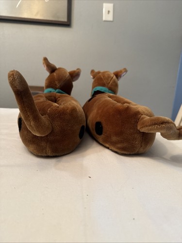 Vintage 1999 Cartoon Network Scooby Doo Large 9-10 Brown Slippers House Shoes - Bild 8 von 8
