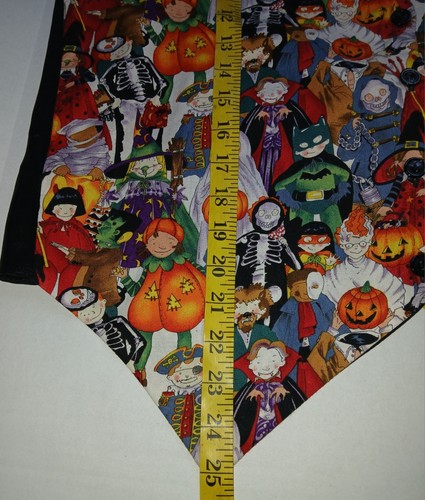 Gilet vintage 111 principale stampato Halloween donna zucca fantasma scheletro 1x - Foto 8 di 8