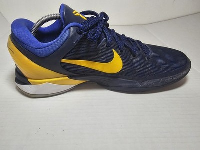Nike Zoom Kobe 7 VII System Obsidian Gold Blue Men's Size 11 US