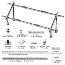 Uimoso Multi-Pieces Solar Panel Mounting Brackets 30 -60  Adjustable Brackets