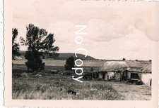 Foto 1942 Gegend Woros - Pskino Ukraine Dorf H&uuml;tte Haus Landschaft Ostfront X267