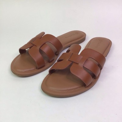 The Drop Monika Flats H Strap Womens Slide Sandals Size 7.5