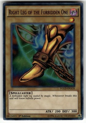 Right Leg of the Forbidden One Ultra Rare YGLD-ENA18 NM