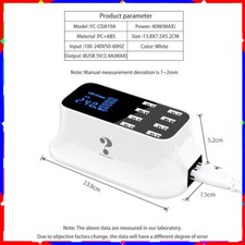 Multi-port USB hub output desktop AC power adapter for travel charging 5V /8A