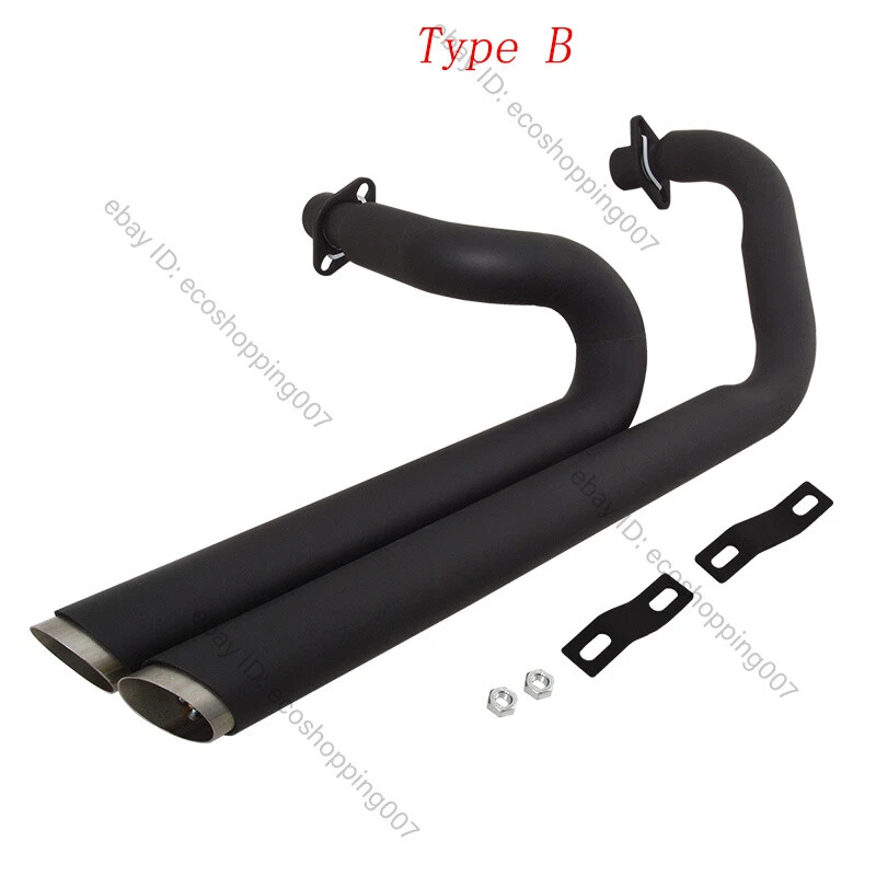 Silenciador de tubo de escape sistema completo para Honda Shadow VLX 600 VT600C 1988-2008 Foto 3 de 4