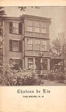 The Weirs New Hampshire Chateau De Lis Street View Antique Postcard K41517