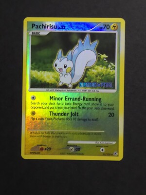 Pokemon 35/130 Pachirisu Diamond & Pearl Reverse Holo Rare | eBay