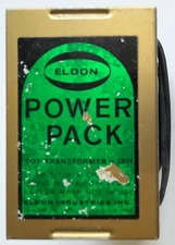 RARE VINTAGE 1960's ELDON POWER PACK #3400 USA 1:32 SCALE SLOT CAR POWER SUPPLY