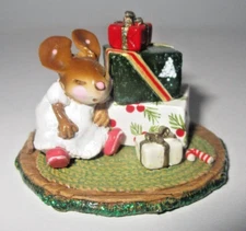 Wee Forest Folk WAITING FOR CHRISTMAS Sleeping Child Gifts M-316 NO CHIPS!