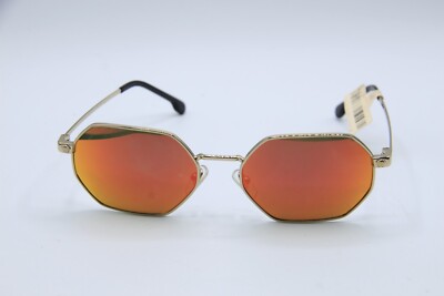 Versace Gold Hexagonal Frame Sunglasses Versace slim hexagonal sunglasses in black and gold | ASOS main image 3